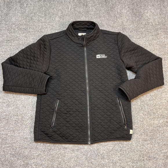 Marine Layer Jackets & Blazers - Marine Layer Jacket Womens Medium Black Quilted Full Zip Tech Summit Databricks